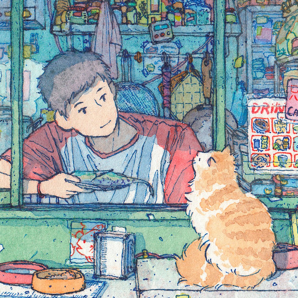 Cat Hour Giclée Print