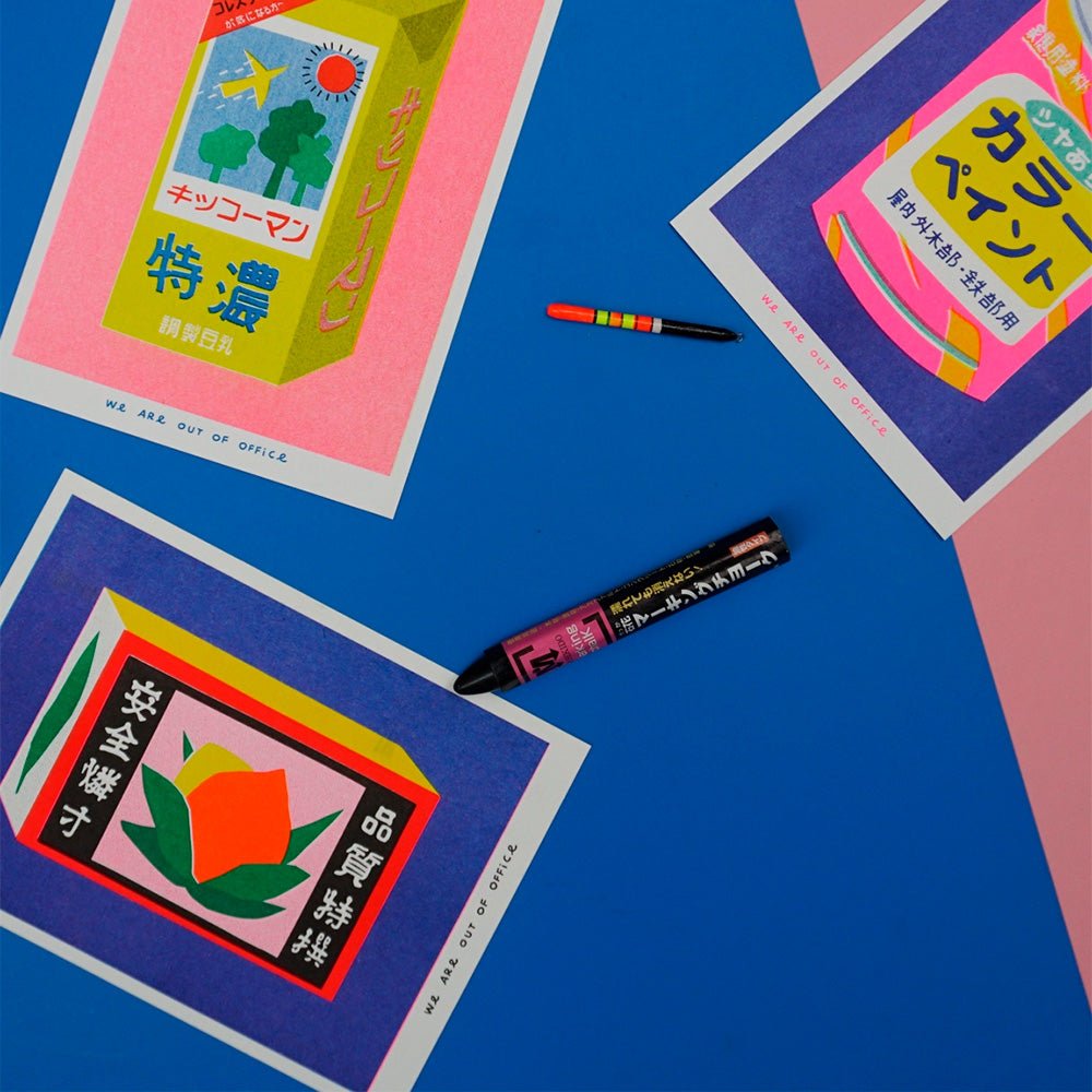 Caja Japonesa Cerillas Risografía