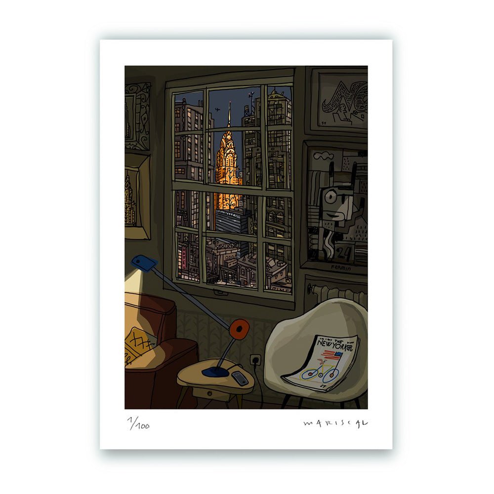 Vues du Chrysler Building Fine Art Print 30x40