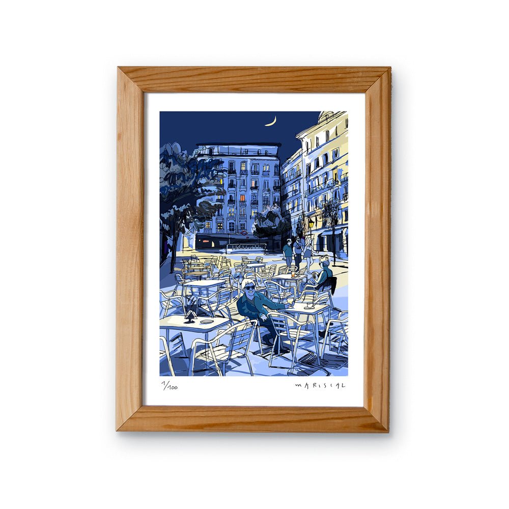 Noche en Chueca Fine Art Paper Print