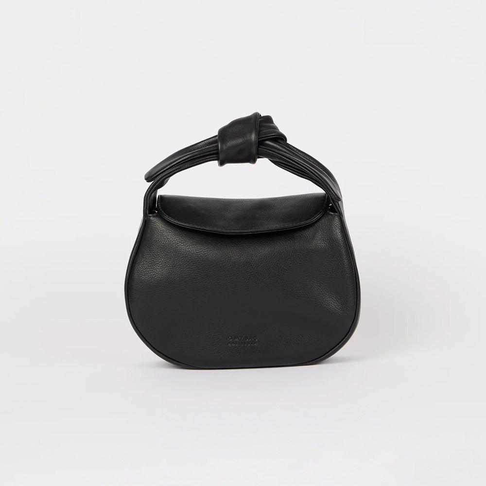 Bolso Coco Croissant - Negro Soft Grain