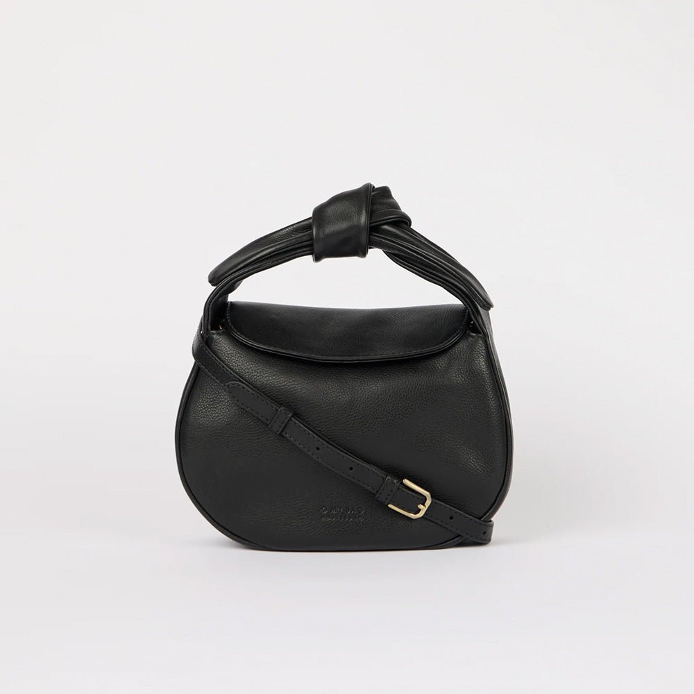 Bolso Coco Croissant - Negro Soft Grain