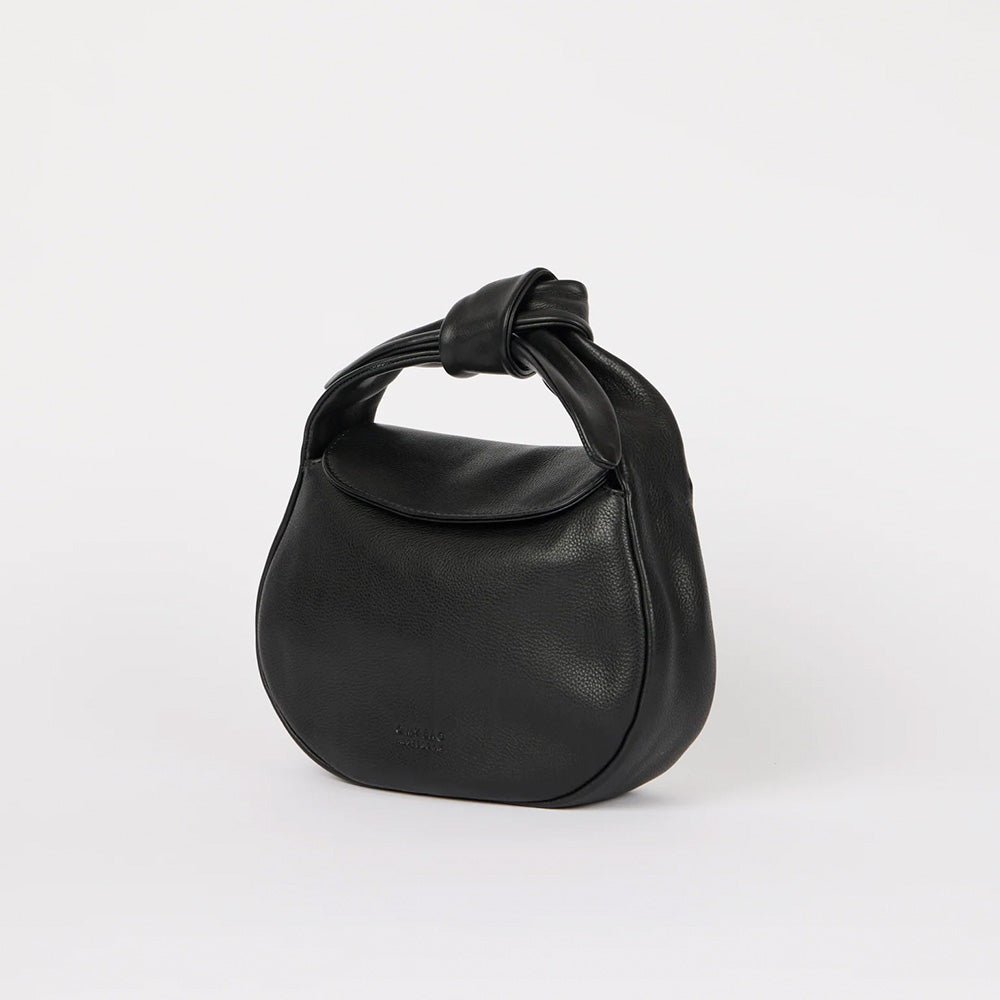 Bolso Coco Croissant - Negro Soft Grain