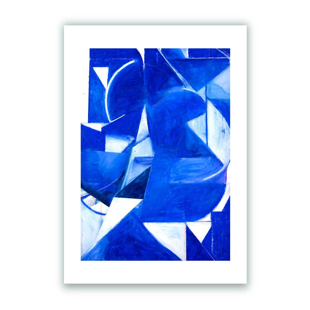 Composición Azul Giclée Print A4