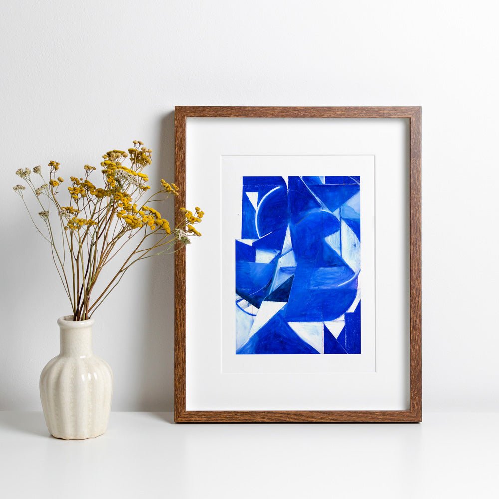 Composición Azul Giclée Print A4