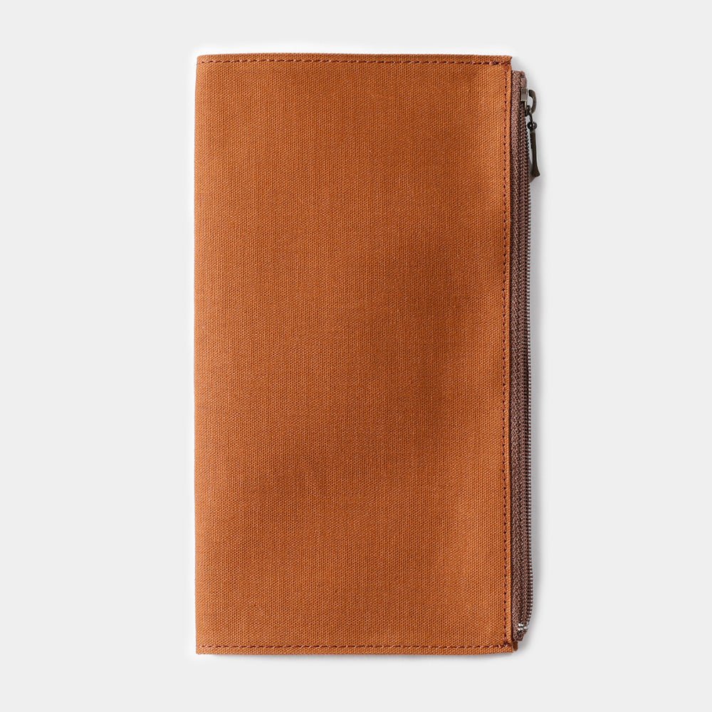 TF Regular Cotton Zipper Case Brown - Regular Size