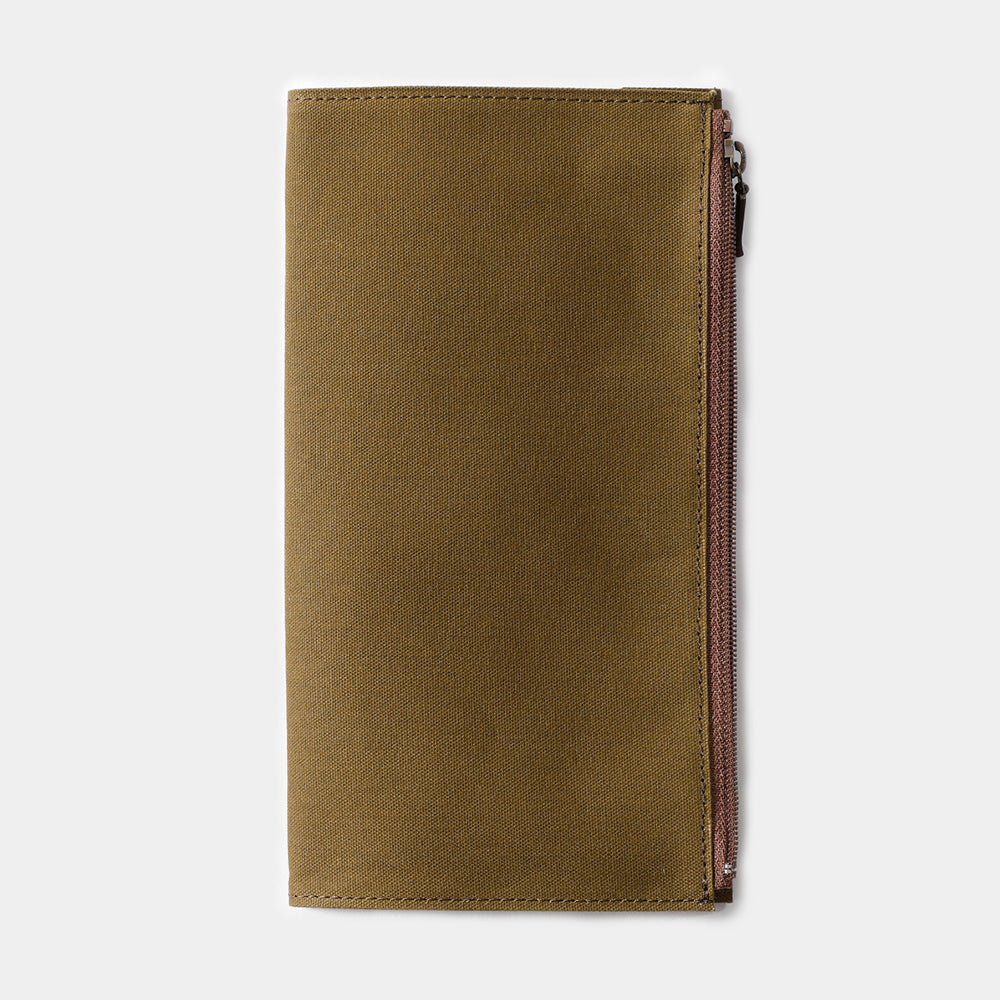 TF Regular Cotton Zipper Case Olive - Regular Size