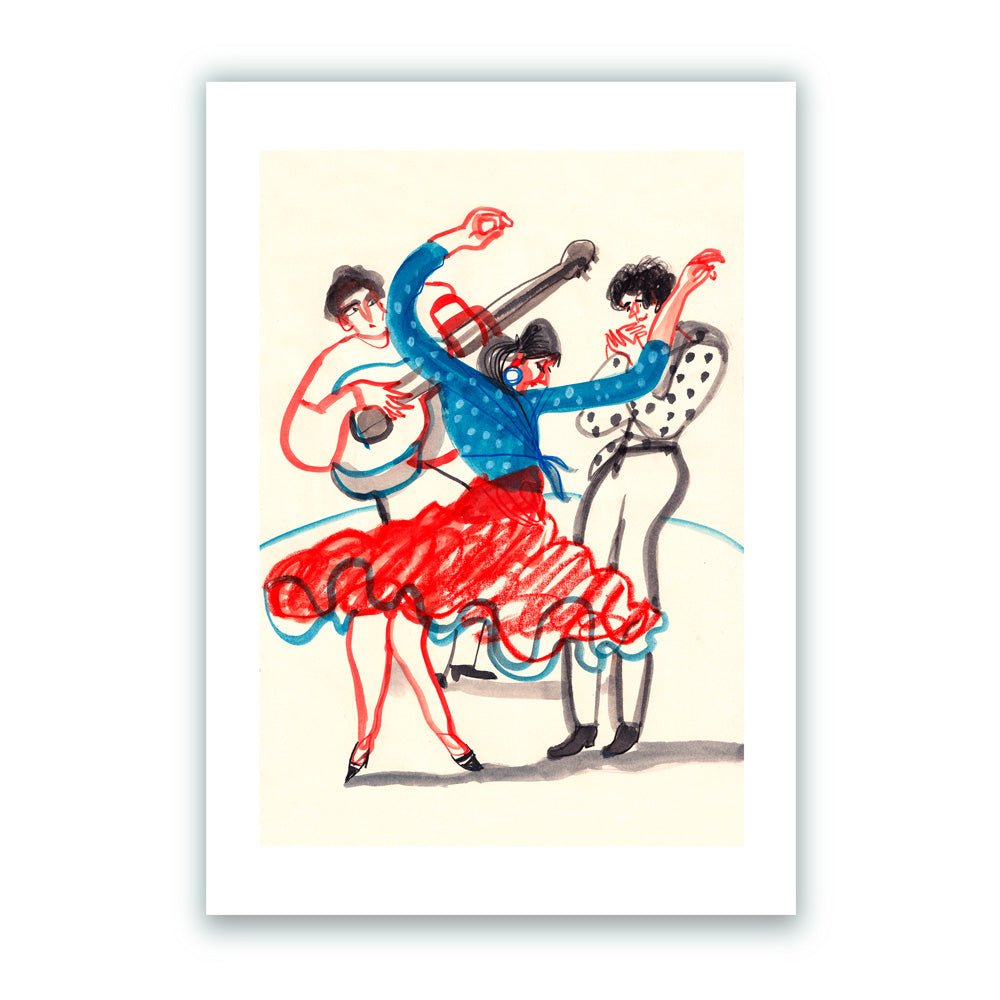 Spanish Flamenco - Cuadro Flamenco Giclée Print
