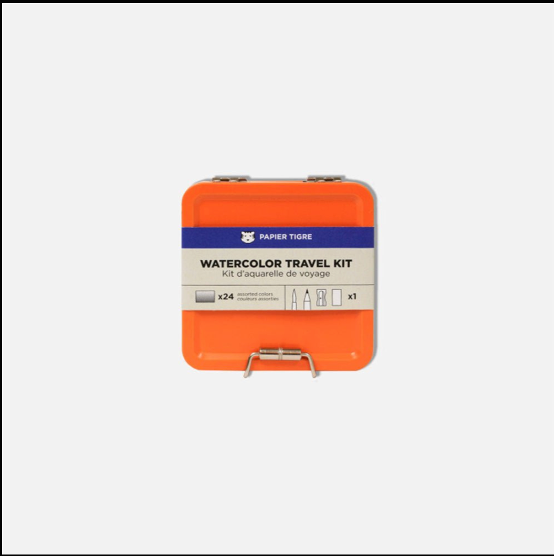 (E) Kit de Acuarela de Viaje Naranja