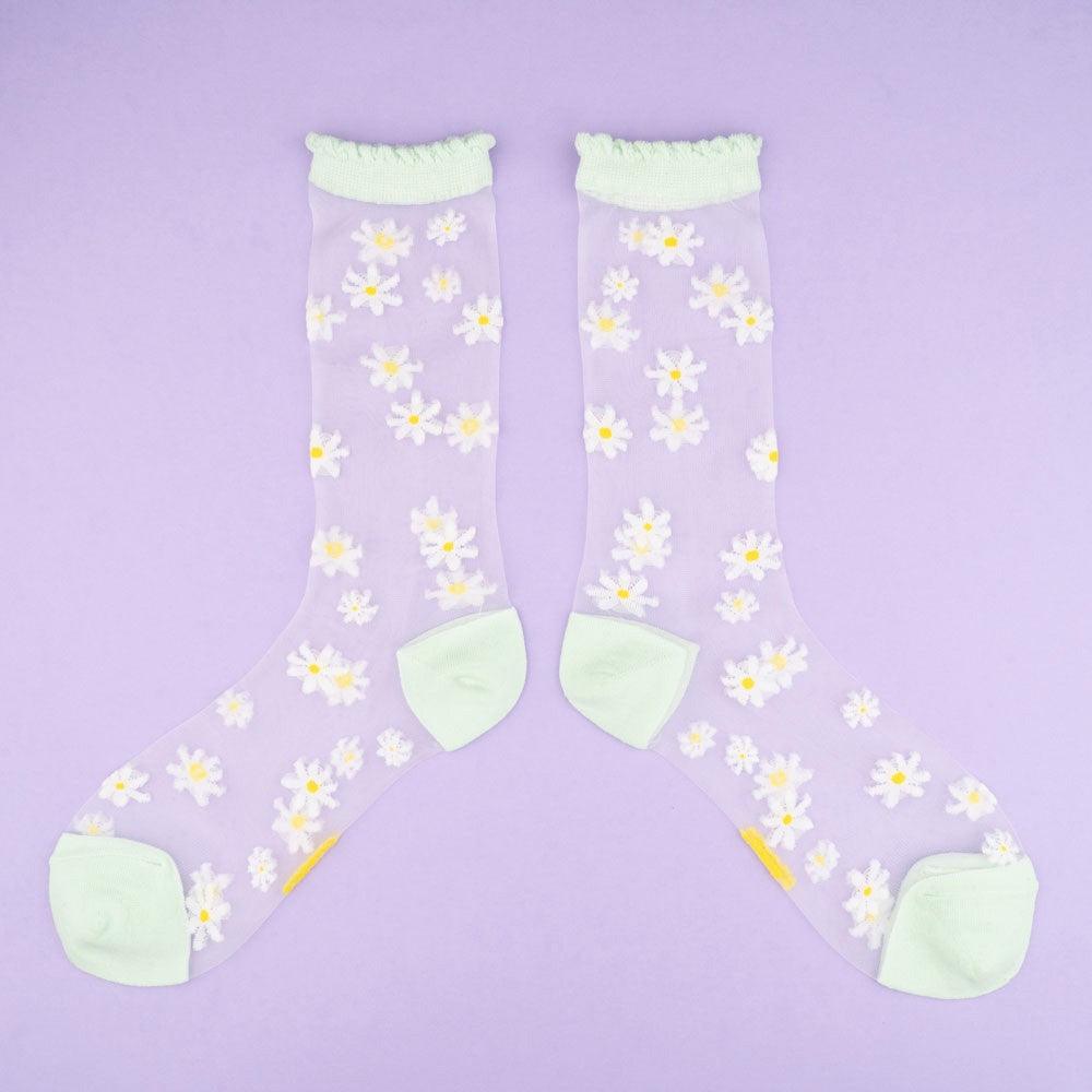  Daisy Transparent Socks 