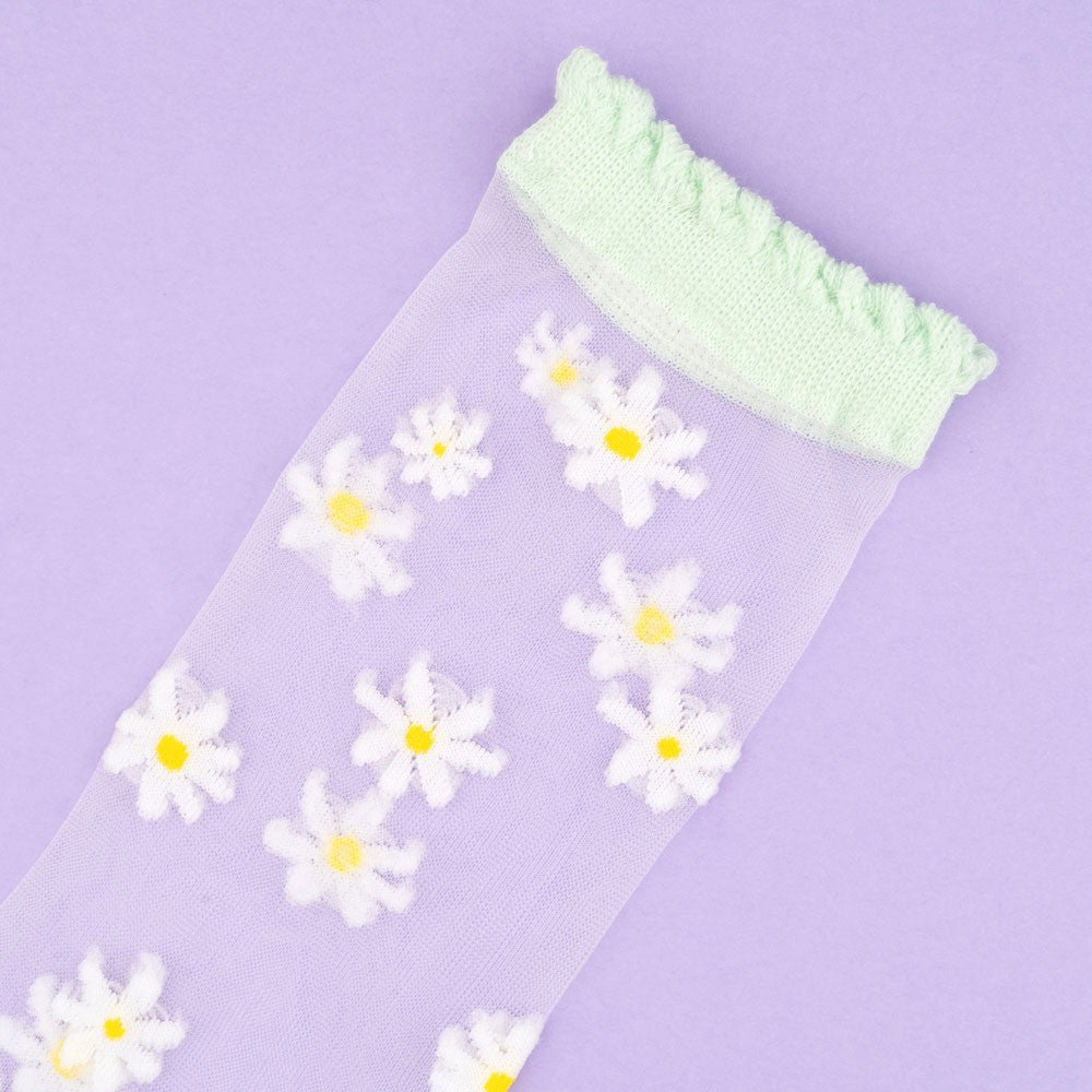  Daisy Transparent Socks 