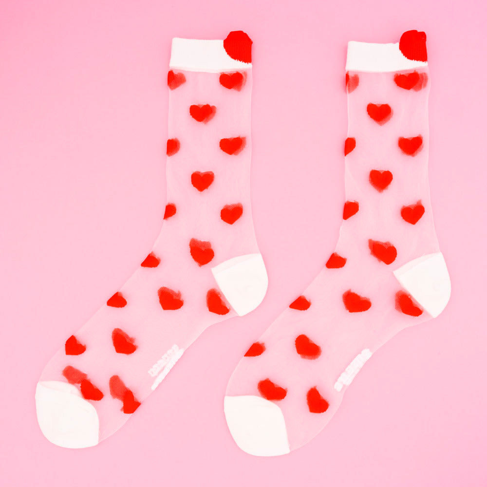Heart Transparent Socks 