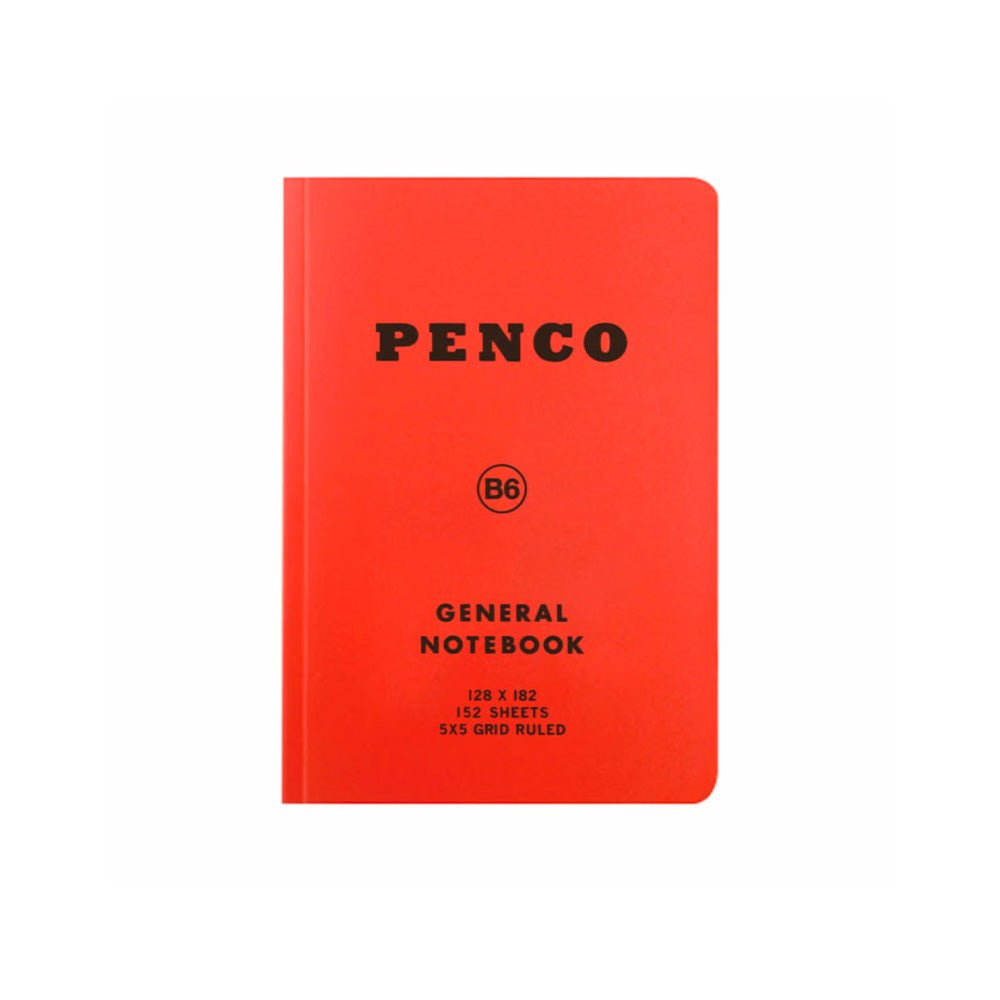 Cuaderno Soft PP B6 Cuadrícula Rojo
