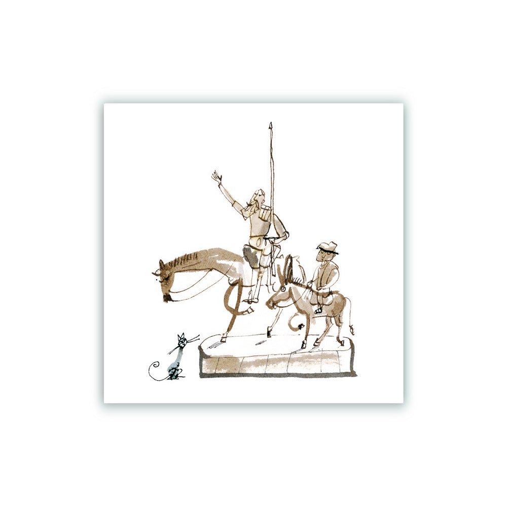 Don Quijote y Sancho Panza Giclée Print