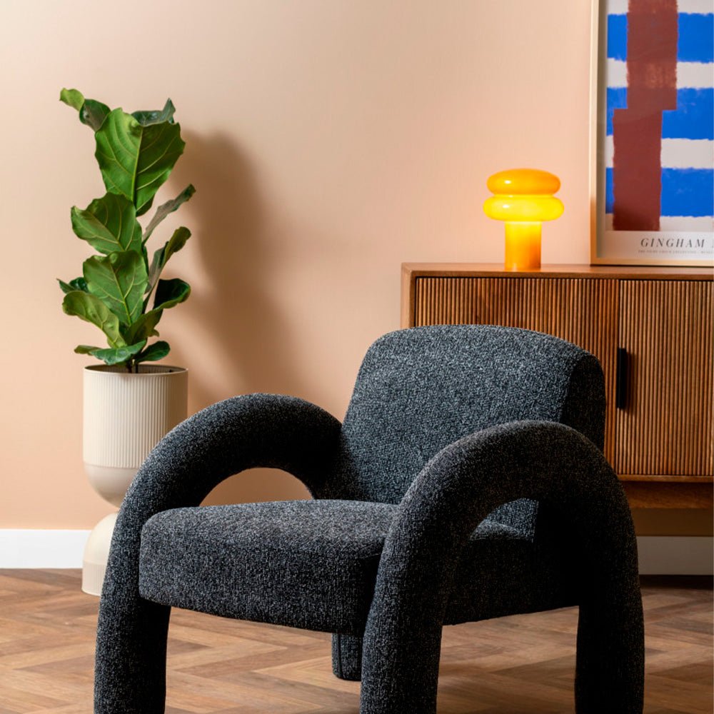 Table Lamp Incesante Double Ring Ochre