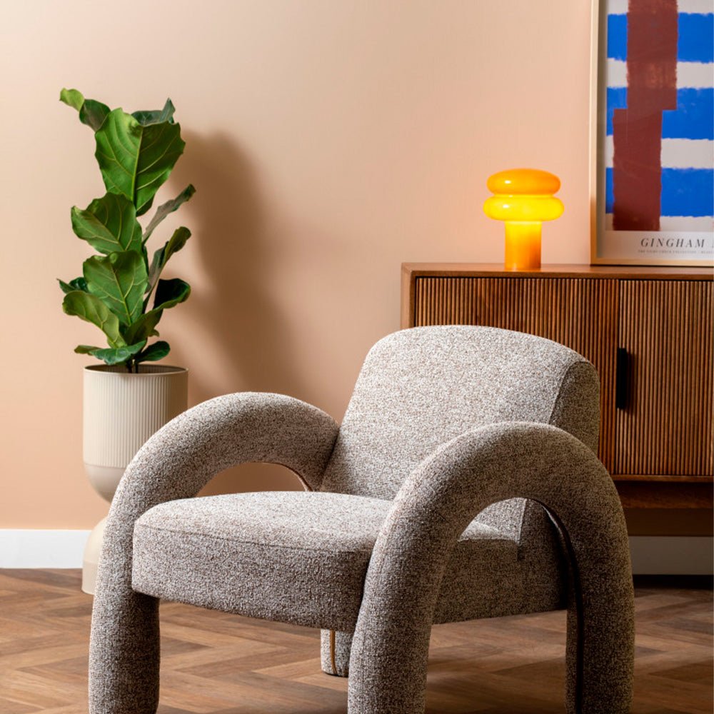 Table Lamp Incesante Double Ring Ochre