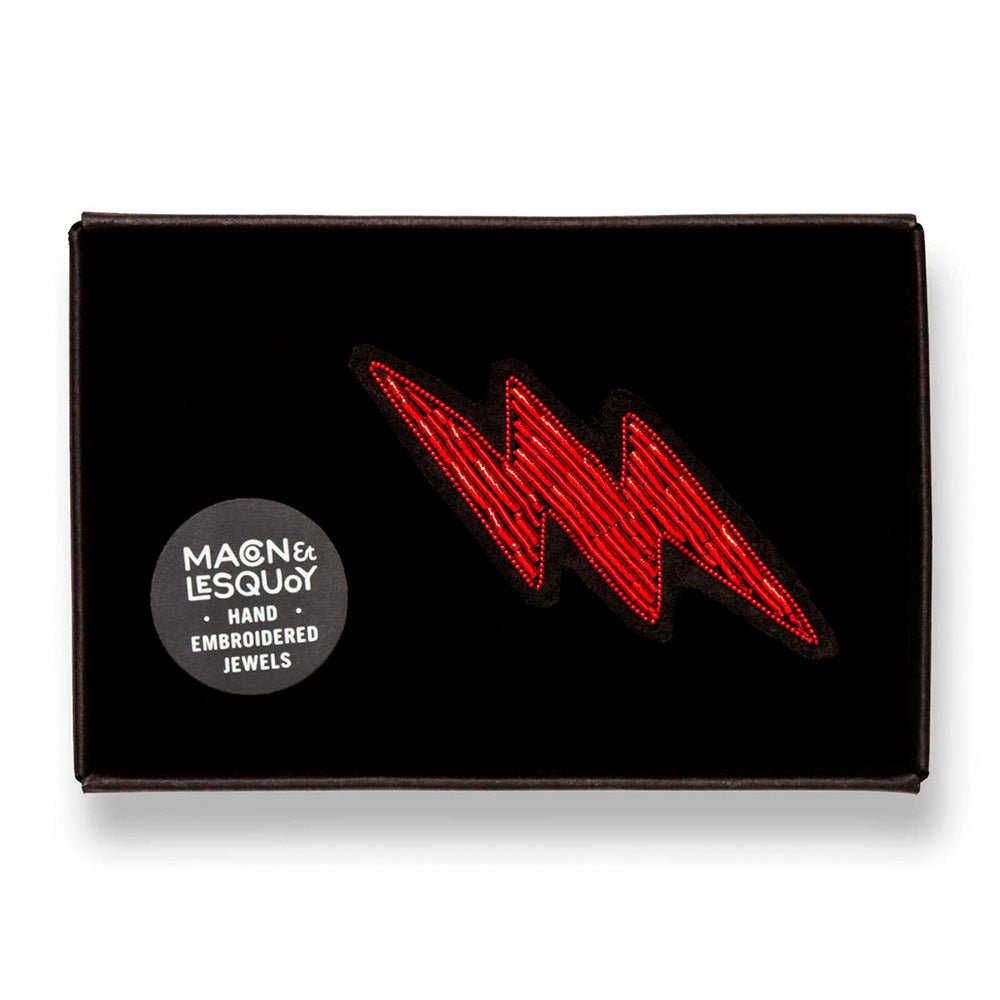 Broche - Petit éclair rouge