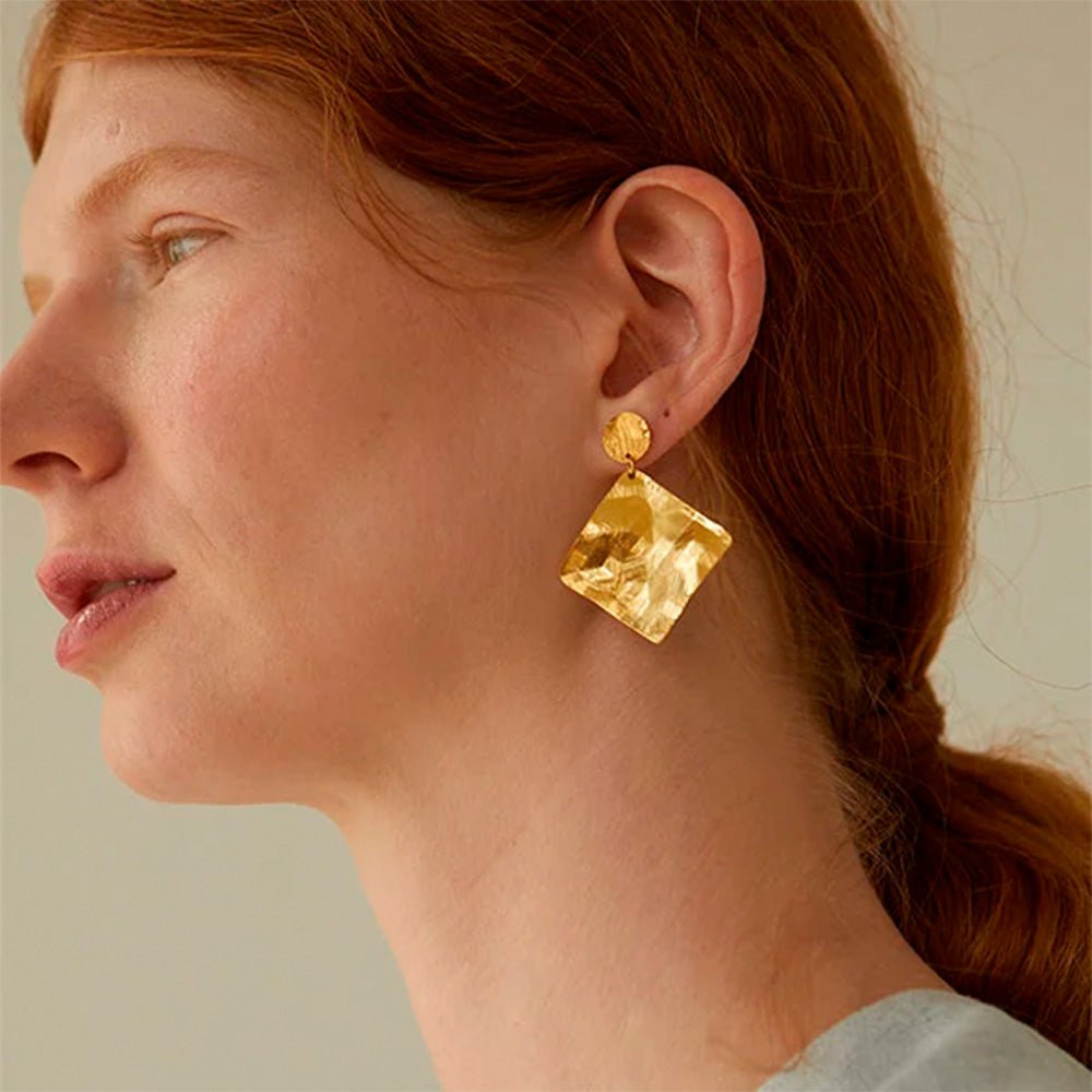 Eos Rombo Texture Earrings