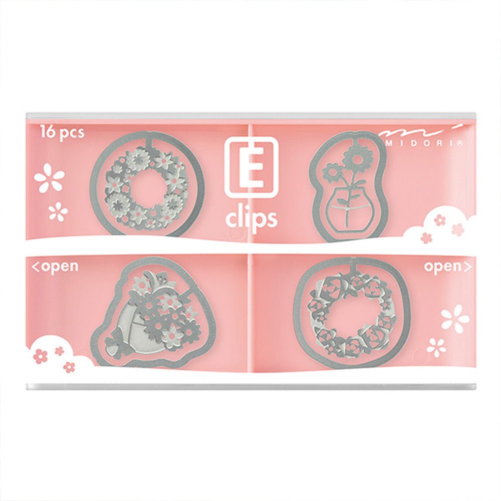 Etching Clips Floral