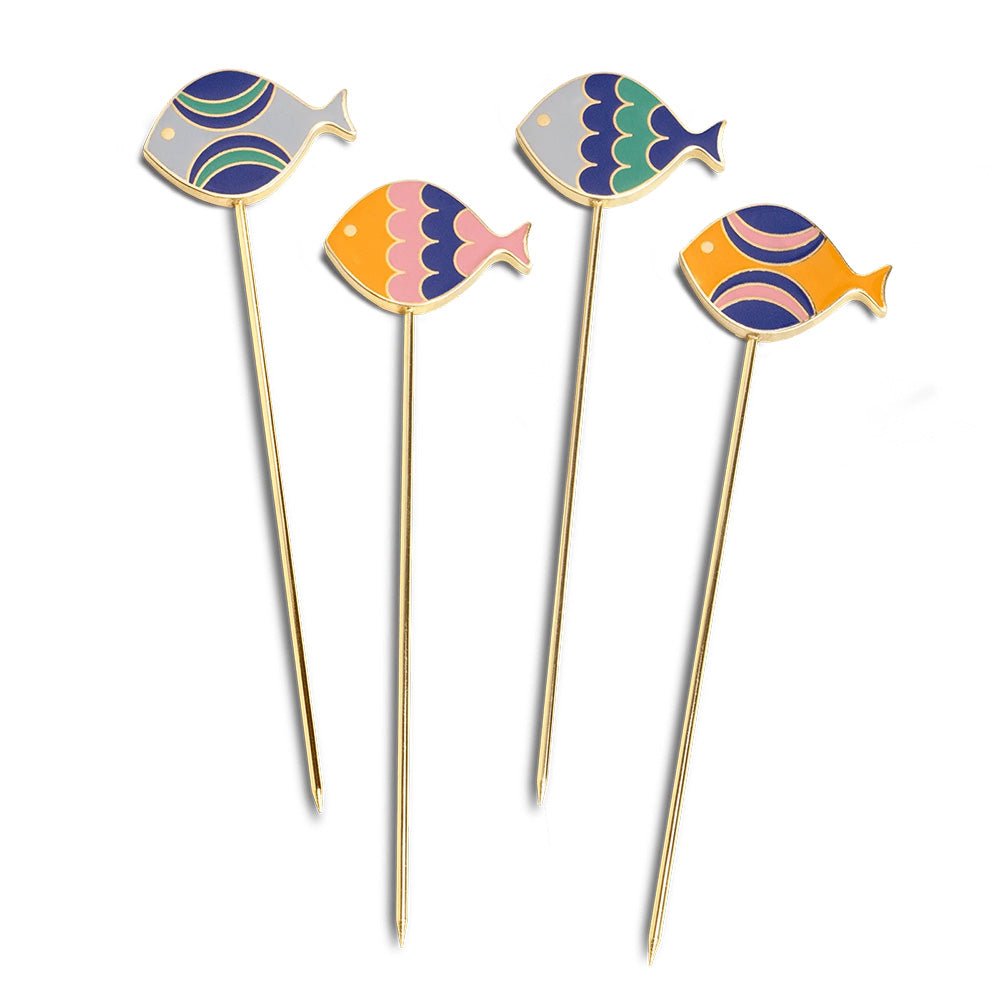 Fish Splash Cocktail Pick (set de 4)