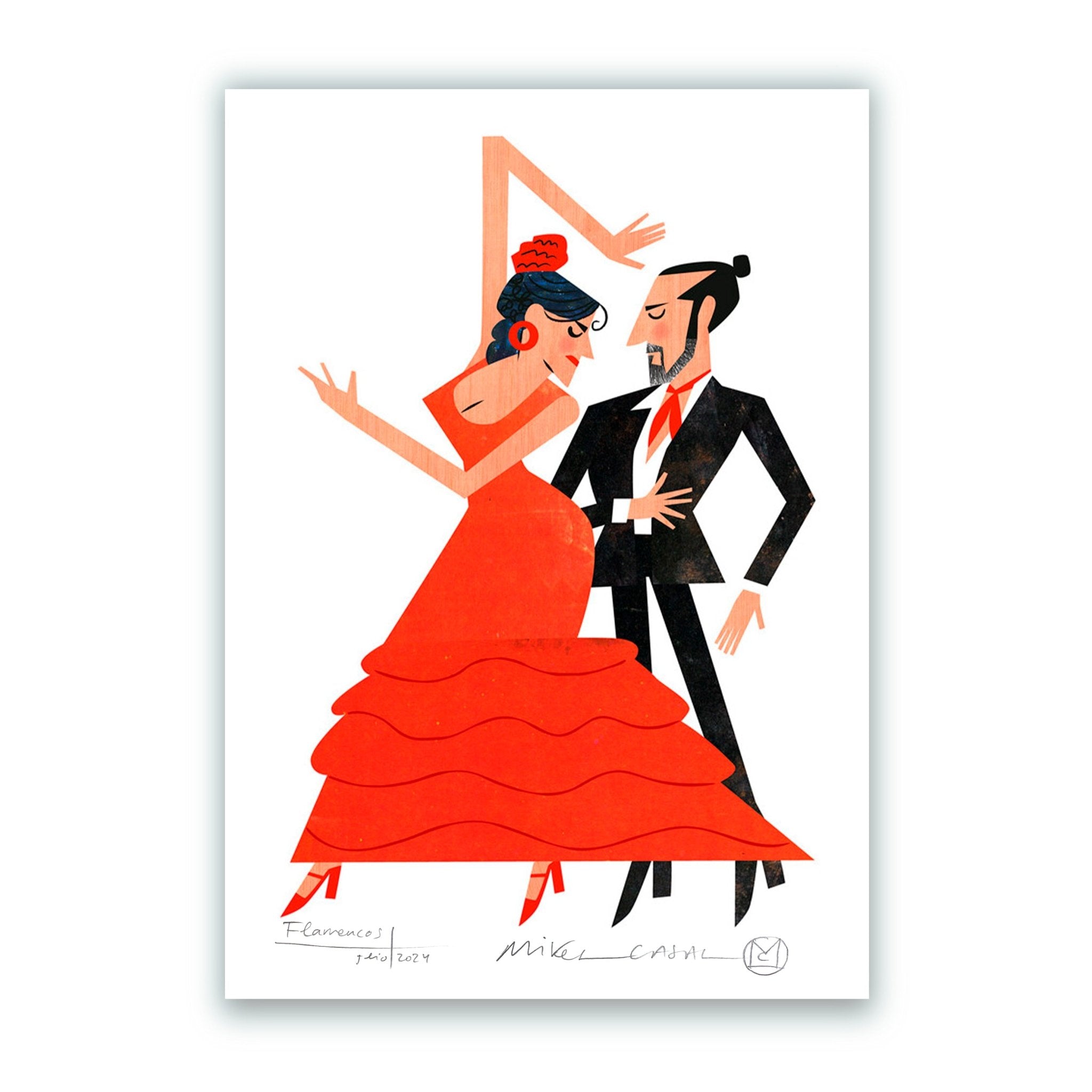 Flamencos Fine Art Print