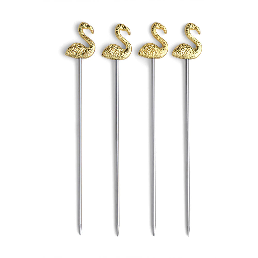 The Lily Flamingo Cocktail Picks (set of 4)