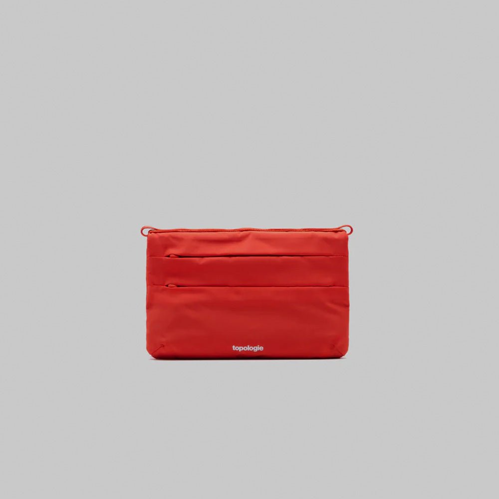 Sacoche plate petite Topology Red Tech Sateen