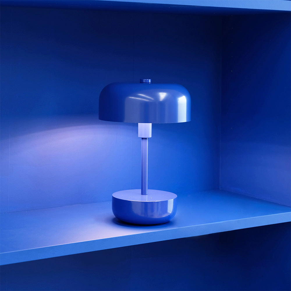 Lámpara de mesa recargable LED azul Haipot