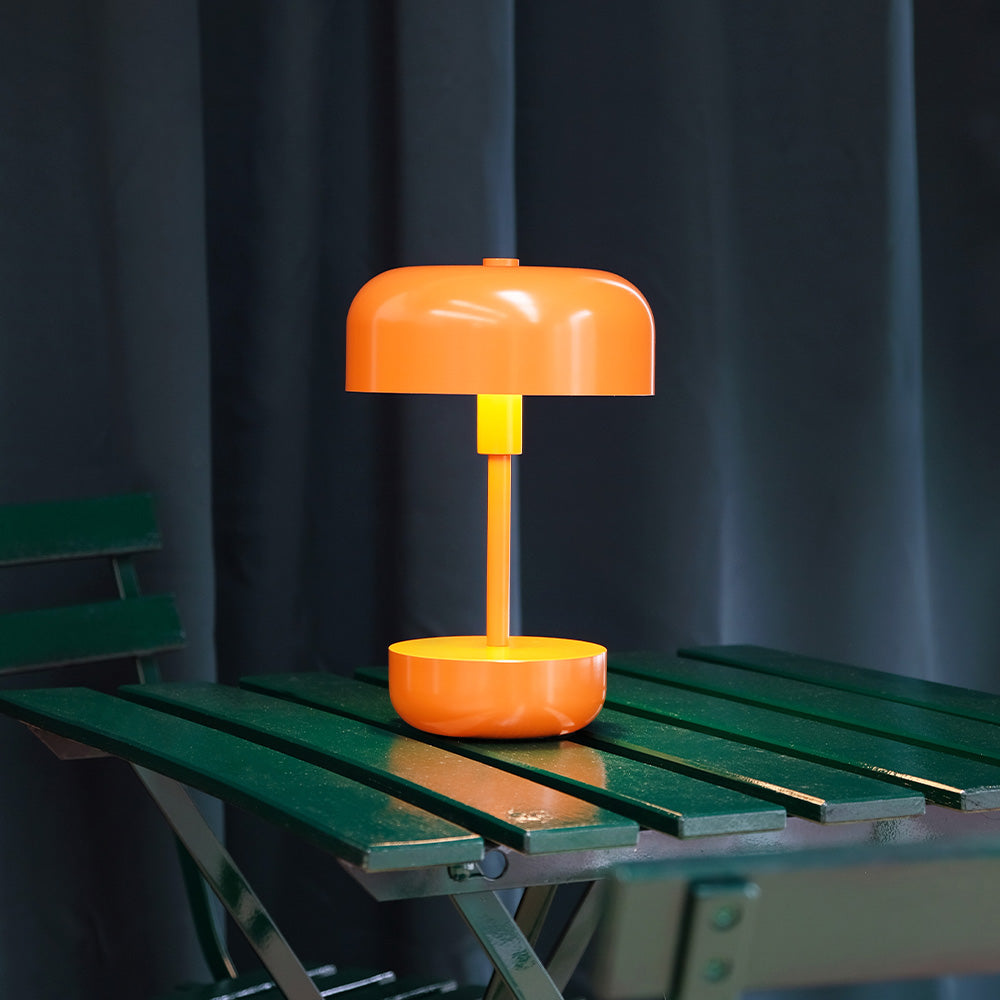 Lámpara de mesa recargable LED naranja Haipot