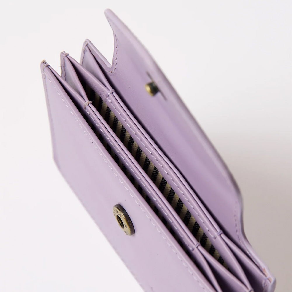 Portefeuille Harmonica - Cuir classique lavande