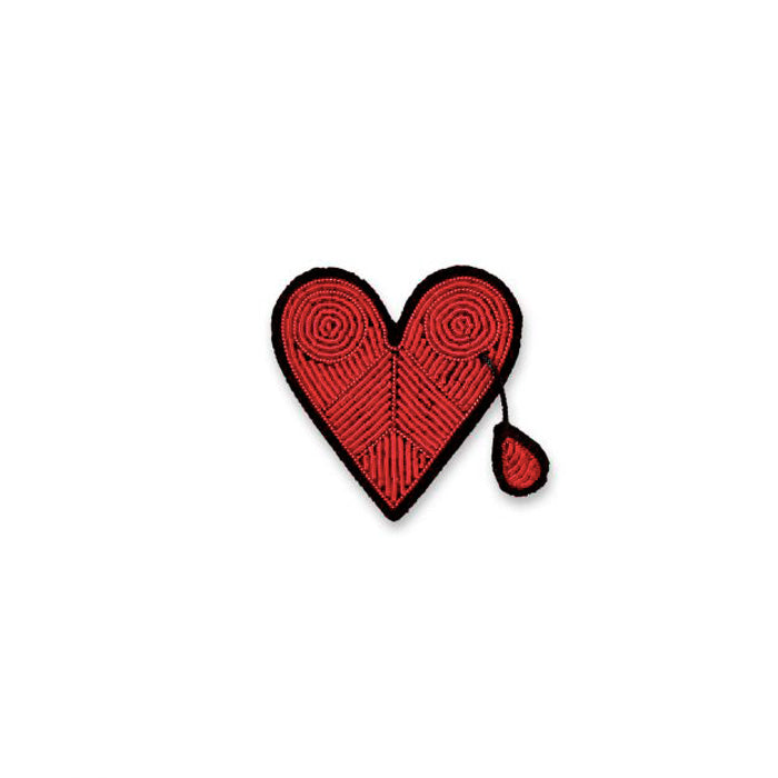 Broche Coeur Brisé Fait Main