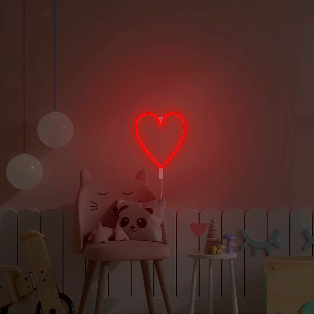 Lamp Led Neon - Heart Red