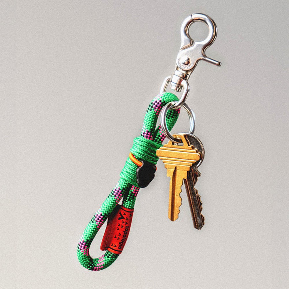 8mm Loop Key Holder - Wares Strap Deep Teal Helix
