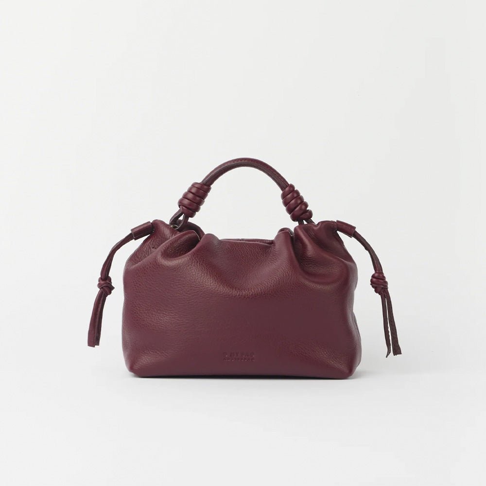 Kiki Mini Soft Grain Leather Dark Cherry
