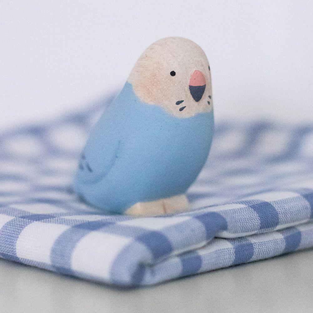 Animal de Madera Pole Pole Perruche Ondulada - Edición Limitada Kotori