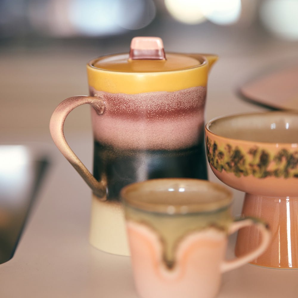 70s Ceramics Théière Sunset