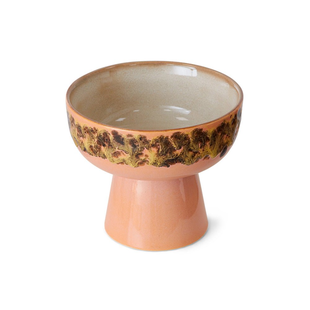 70s Ceramics Tapas Bowl On Base L Lush