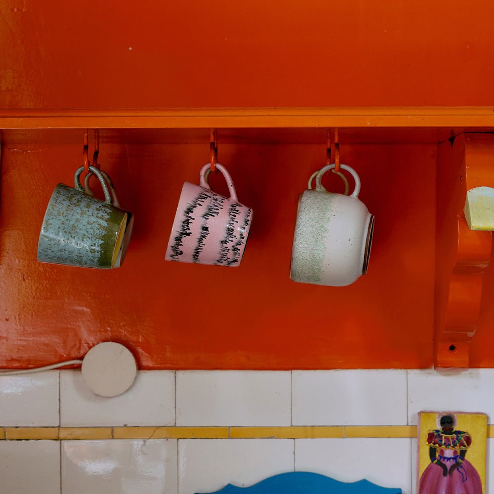 70s Ceramics: Cappuccino Mugs - Dada  (set de 4)