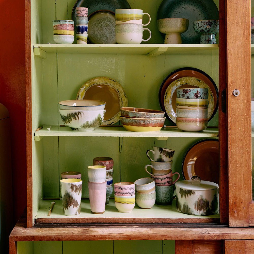 70s Ceramics: Latte Mugs - Fresco