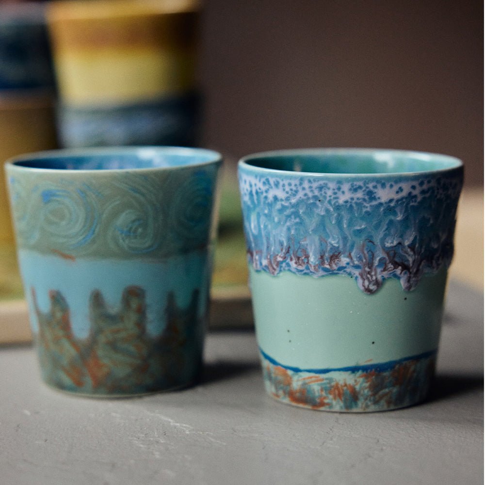 70s Ceramics: Tazas de Café Van Gogh Autorretrato (set de 2)