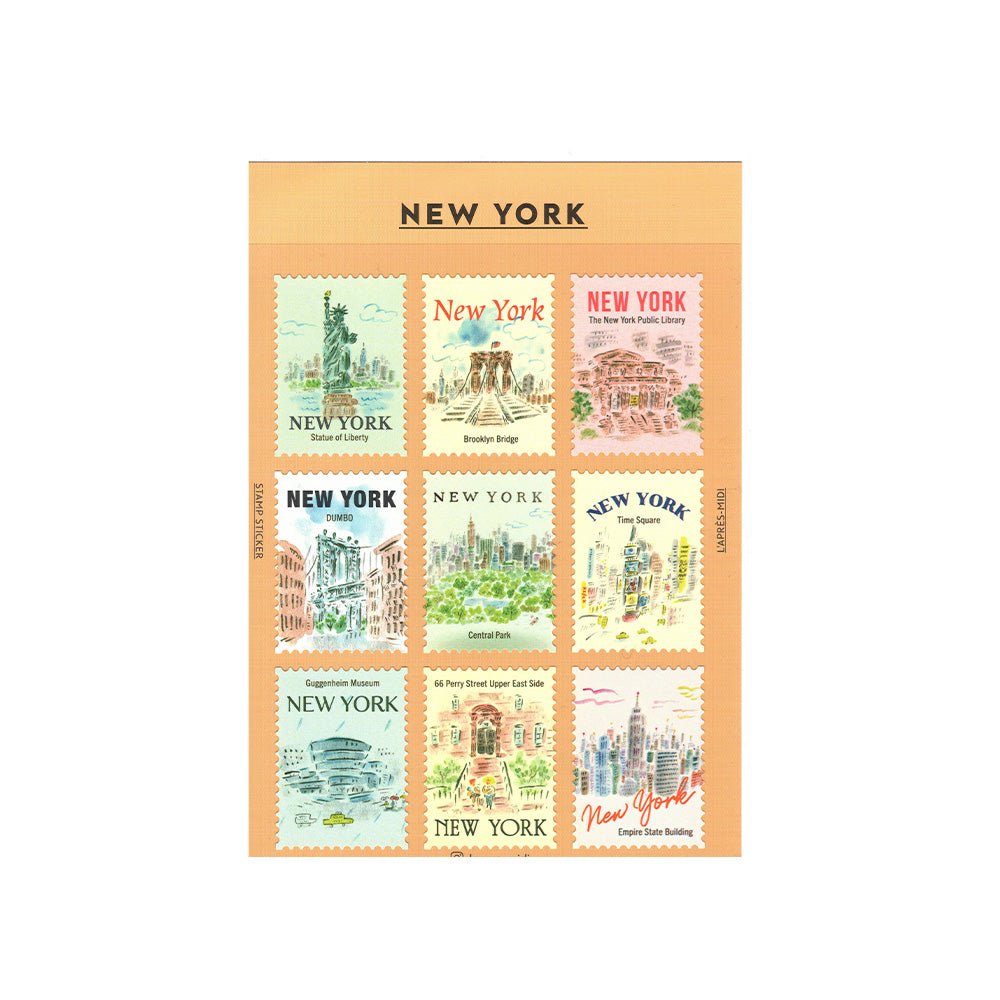 Poststamp Stickers L'après-midi // New York