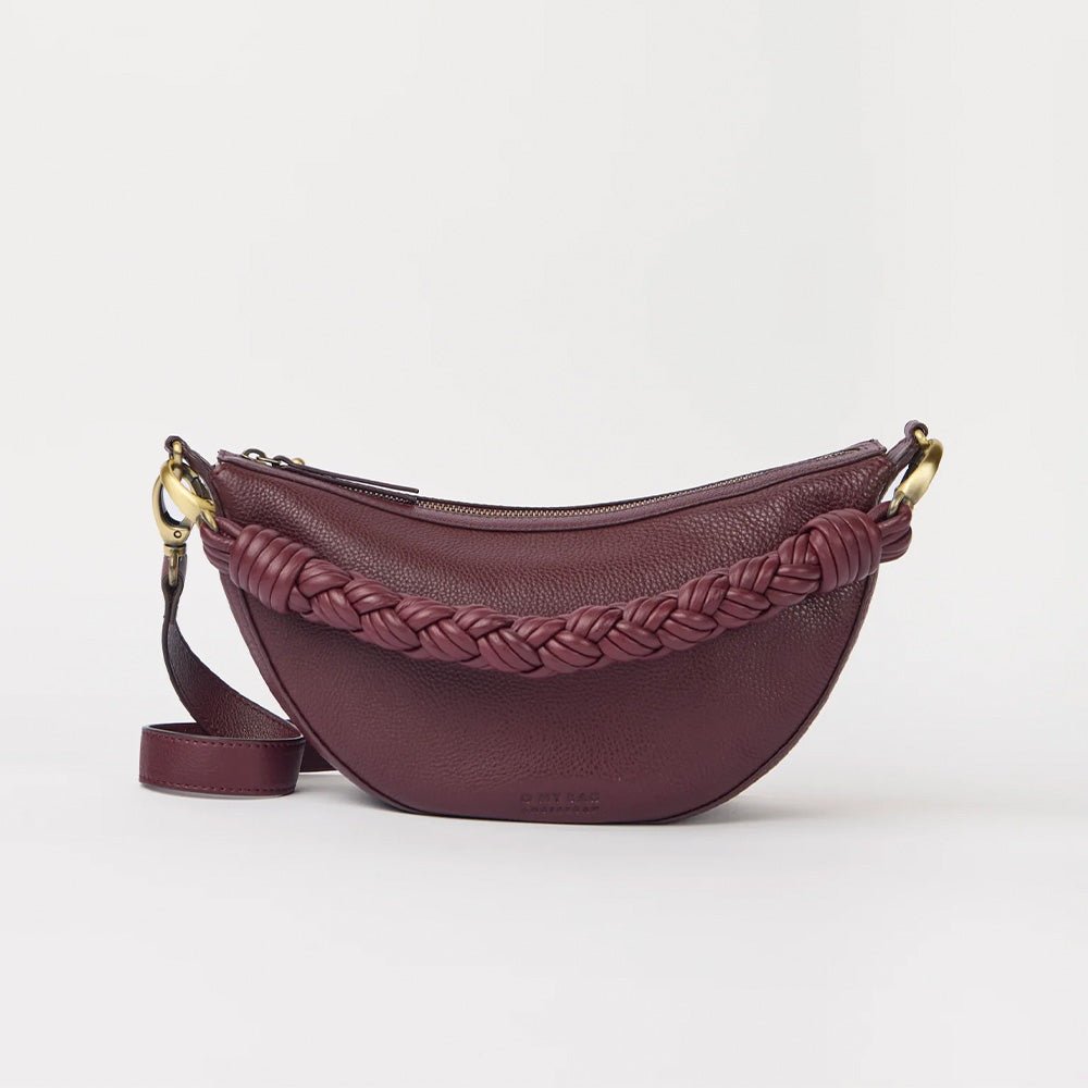 Leo Midi Soft Grain Leather Dark Cherry