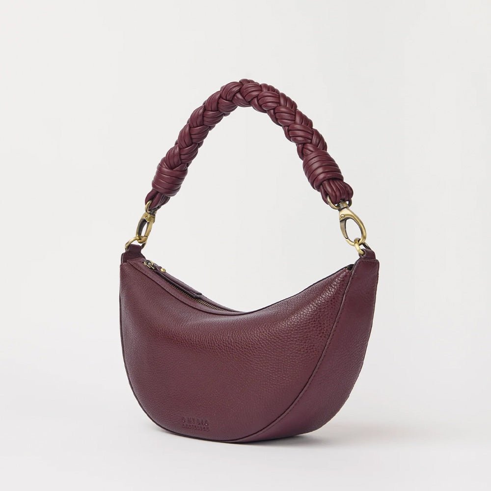 Leo Midi Soft Grain Leather Dark Cherry