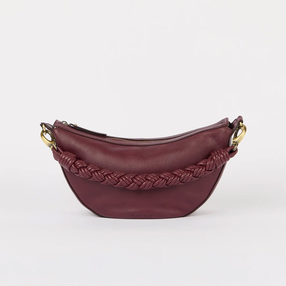 Leo Midi Soft Grain Leather Dark Cherry