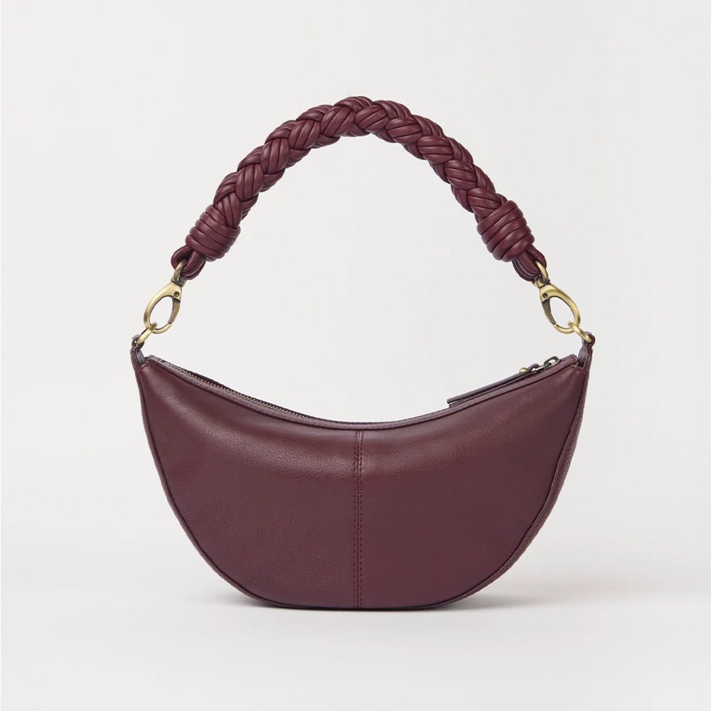 Leo Midi Soft Grain Leather Dark Cherry