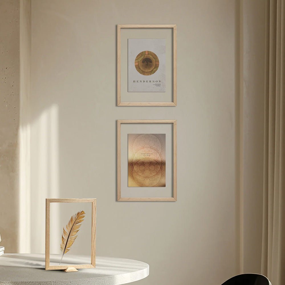 Marco Linia de Roble - A5 Incl. Soporte