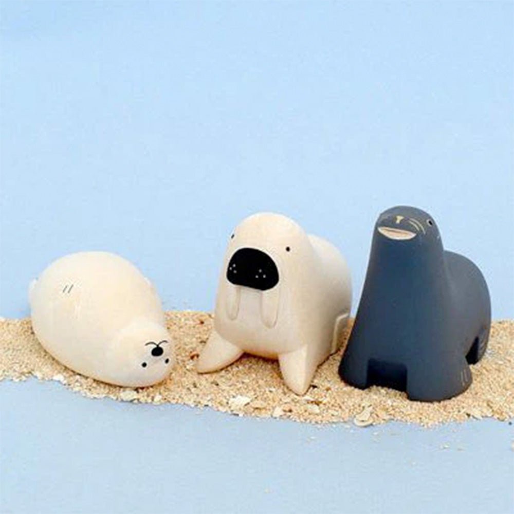Pole Pole Wooden Animal Sea Lions