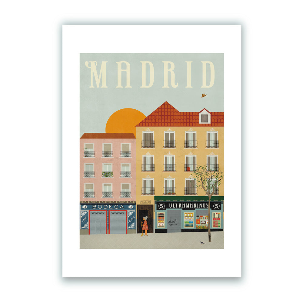 Madrid Impresión Giclée A5