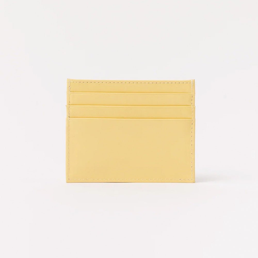 Porte-cartes classique en cuir jaune beurre Maxi de Mark's