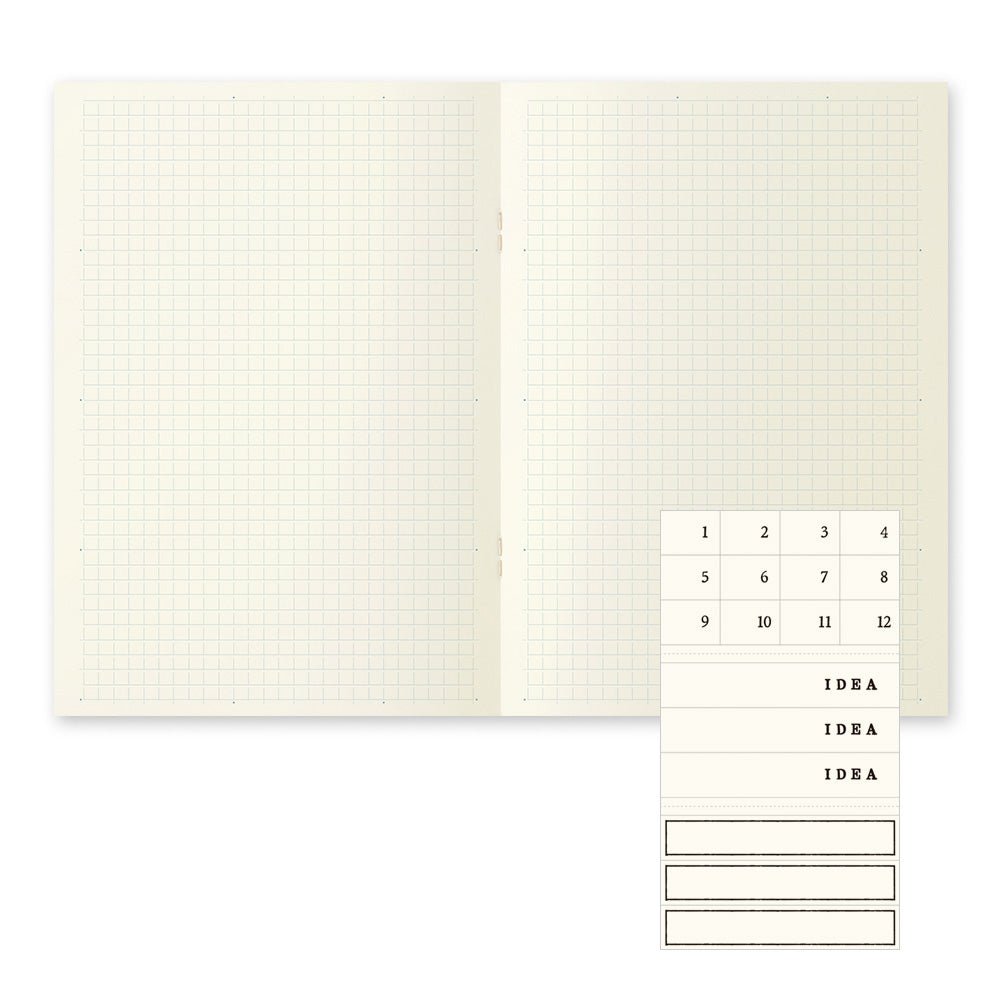 MD Notebook Ligero A5 Cuadrícula (set de 3)